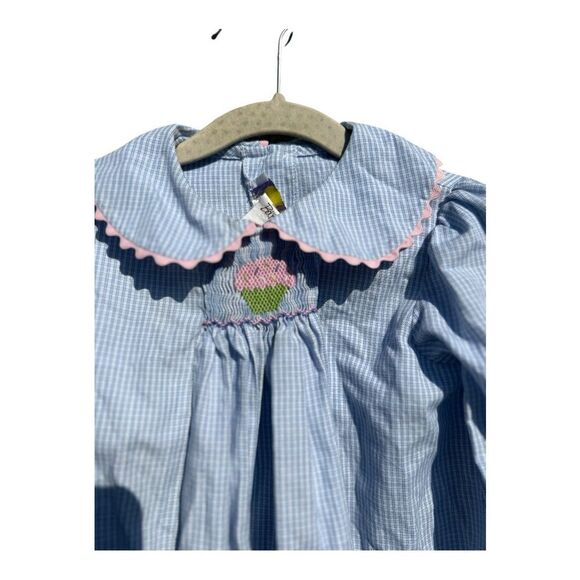Secret Wishies smocked striped blouse with cupcake in size 2T cottagecore boho - Picture 3 of 4